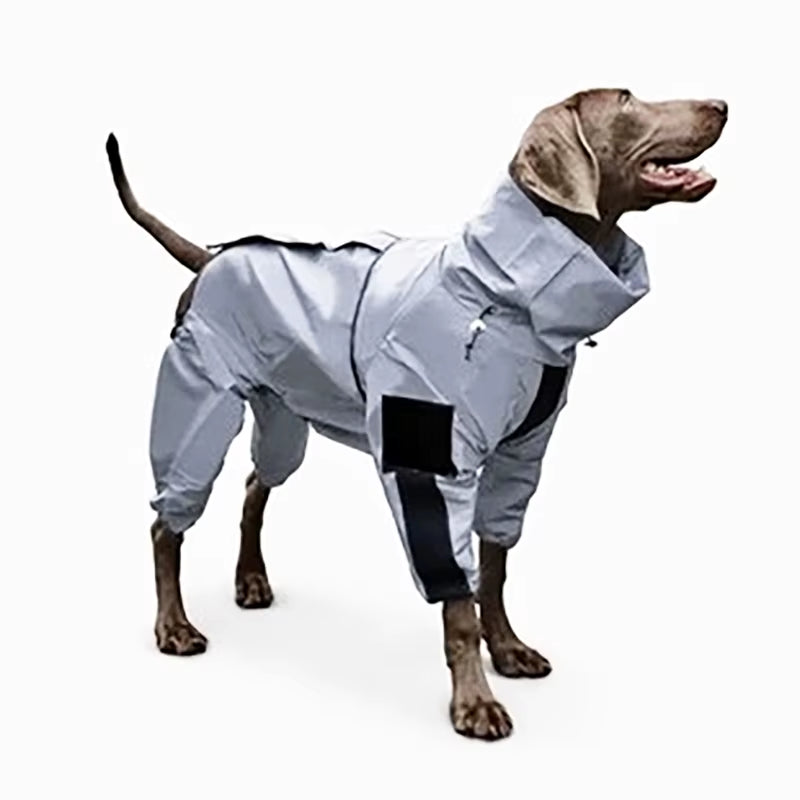 Reflective Pet Dog Jumpsuit Waterproof Raincoat Sunscreen Dog Outdoor Clothes Jacket for Small Medium Large Dog Pet Supplies