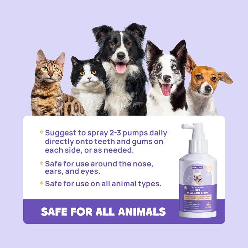 Dog & Cat Oral Care Dental Spray 5.1 Fl Oz Pet Products