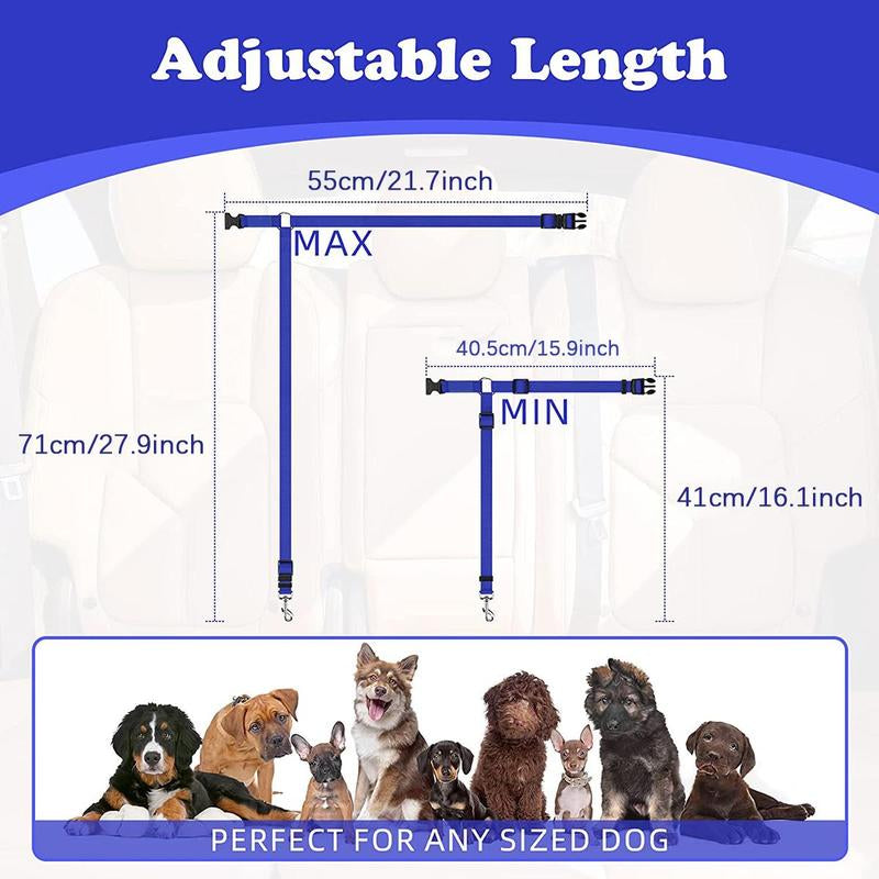 Cat Car Seat Belt Leash for Pets, Adjustable Pet Safety Strap, Car Seat Belt Dog Leash, Durable Car Safety Leash for Small Dogs, Dog Traction Rope
