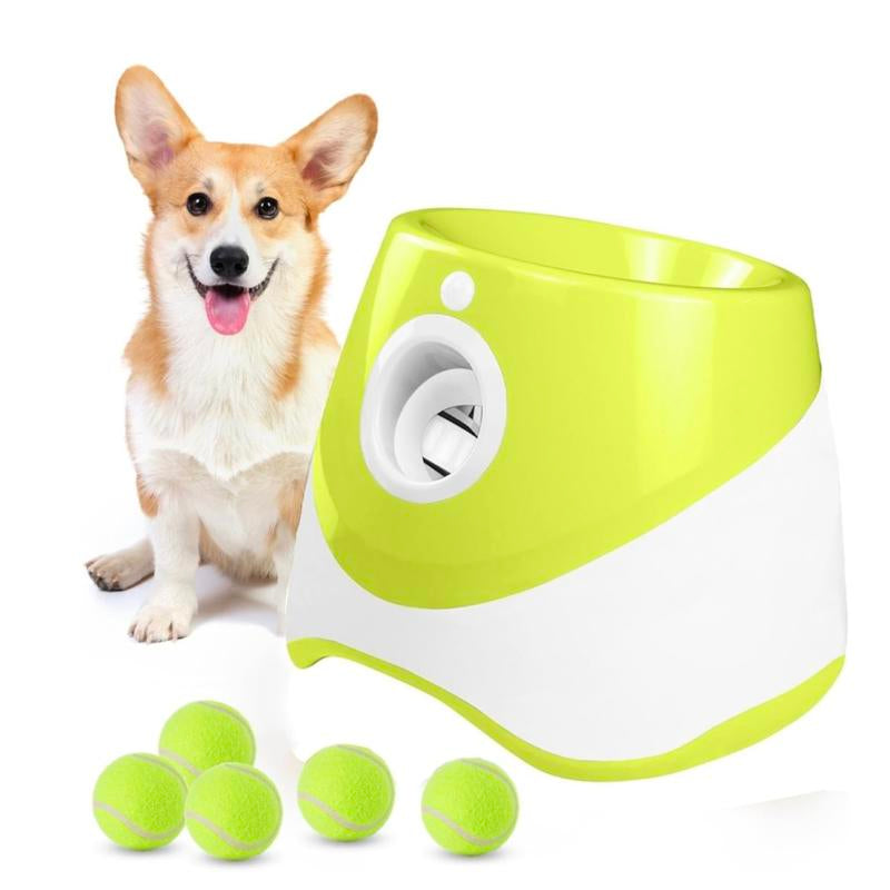 3 Mode Adjustable Pet Toy with Tennis Balls,Automatic Dog Ball Launcher & 3 Balls, Petsupplies for Indoor Outdoor Interactiveplaying