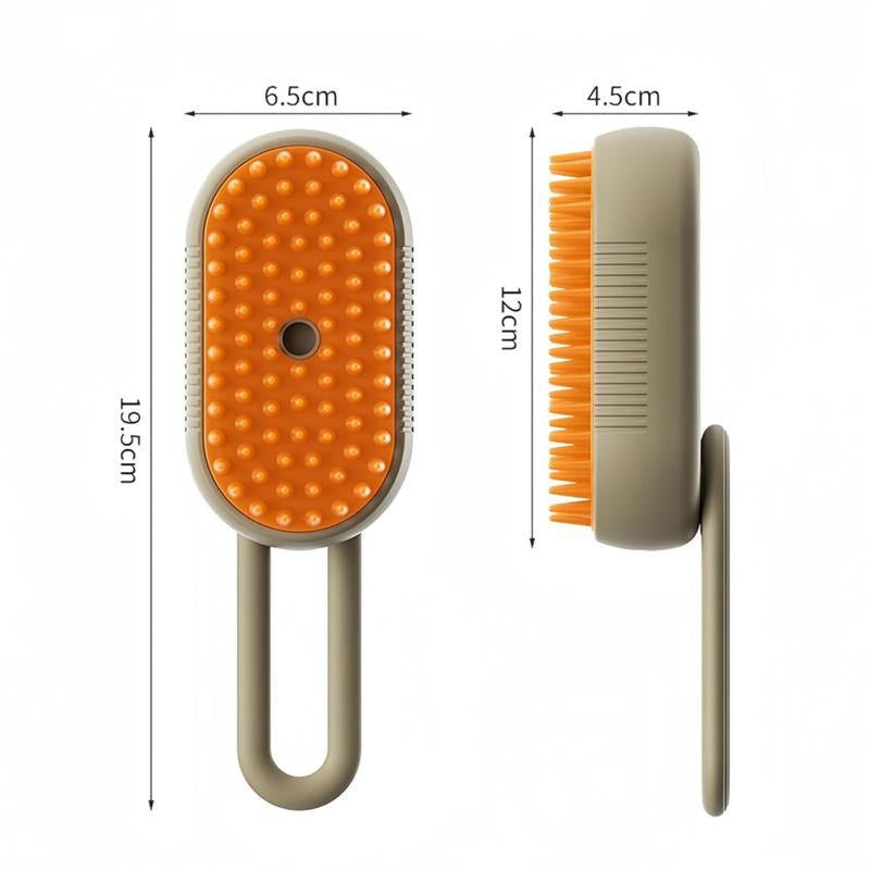 Steam Pet Brush for Pet Hair 3-IN-1 Steamy Cat Brush Grooming Comb for Dog Steam Brush for Cats Remove Flying Fur Steam Advanced Pet Hair Removal Comb Pet Pal Brush Cleaning,Pet Steam Brush,Cat Dog Hair Remover, Adjustable Pet Hair Remover,Pet Steamy Mist