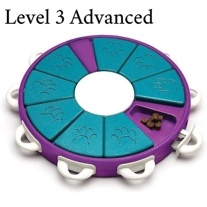 Training Dog Brick Puzzle Toy with Flip, Lift, & Slide Treat Hiding Compartments Dogs Puzzle Interactive Treat Puzzle Dog Toy, Level 2 Treat Dispenser 1