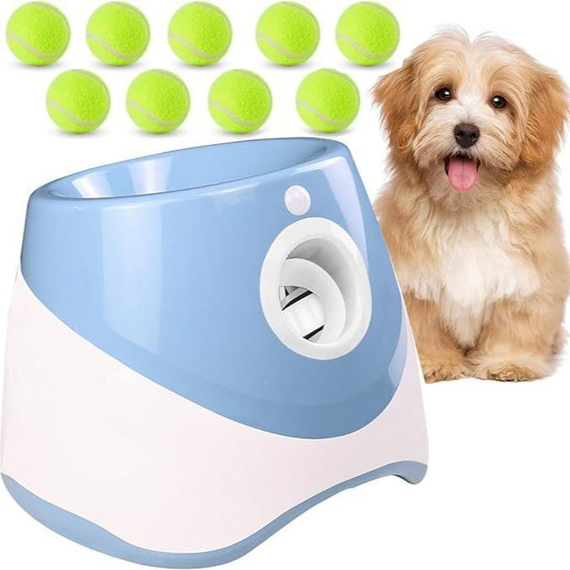 3 Mode Adjustable Pet Toy with Tennis Balls,Automatic Dog Ball Launcher & 3 Balls, Petsupplies for Indoor Outdoor Interactiveplaying